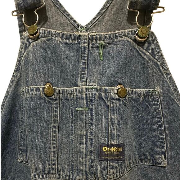 Vintage OshKosh B'Gosh Bib Overalls Denim Men’s 40x32 USA Vestbak Union Made - Picture 14 of 16